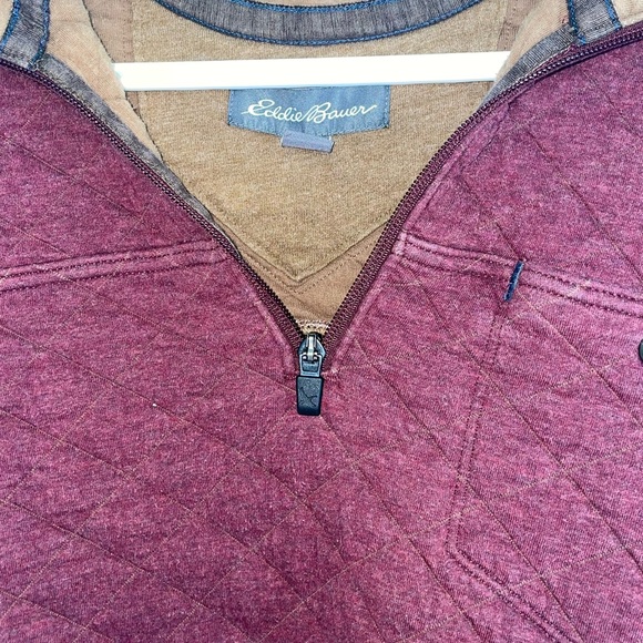 Bundle 4 for $20 Eddie Bauer Quarter Zip Sweater - Picture 3 of 5